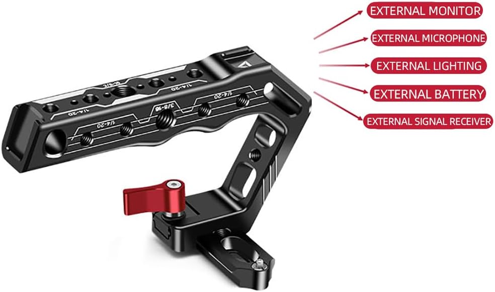 Metal Rabbit Cage Slider Lift Handle Cold Shoe Buckle Expansion DSLR Accessories Multifunctional Lifting Handle