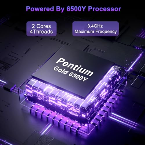 Image of Laptop Computer 15.6 Inch, 8GB RAM 256GB SSD, Pentium 6500Y Processor Up to 3.4GHz, FHD IPS Display, WiFi 5, Type-C, Laptop for Students, Business & Home Office