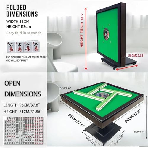 Mesa automática plegable de Mahjong con fichas 42mm miniatura 2