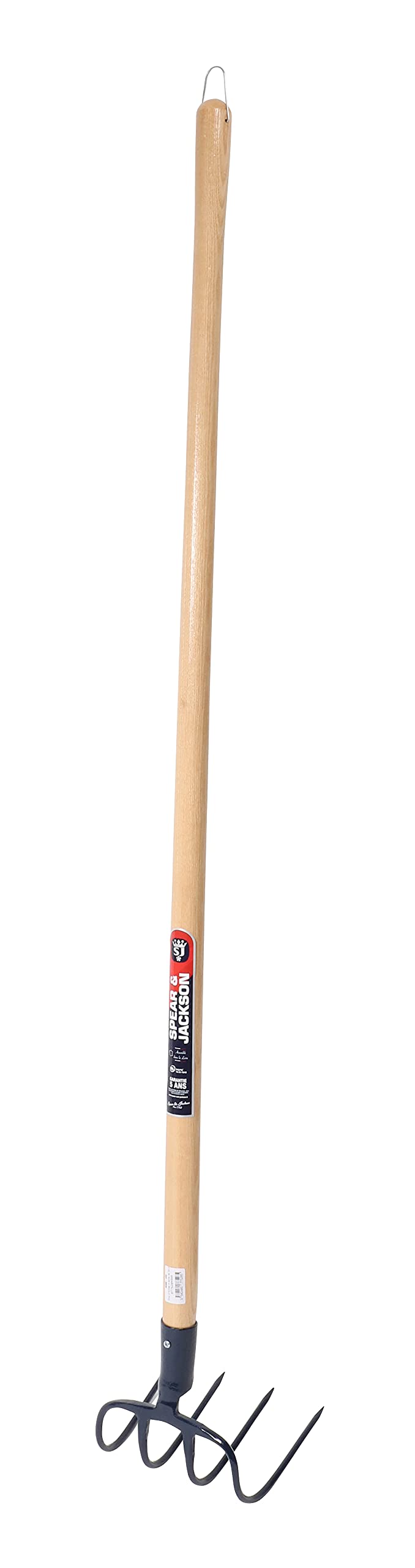 Spear & Jackson E77528 Croc à Fumier à douille 4 dents manche 135 cm