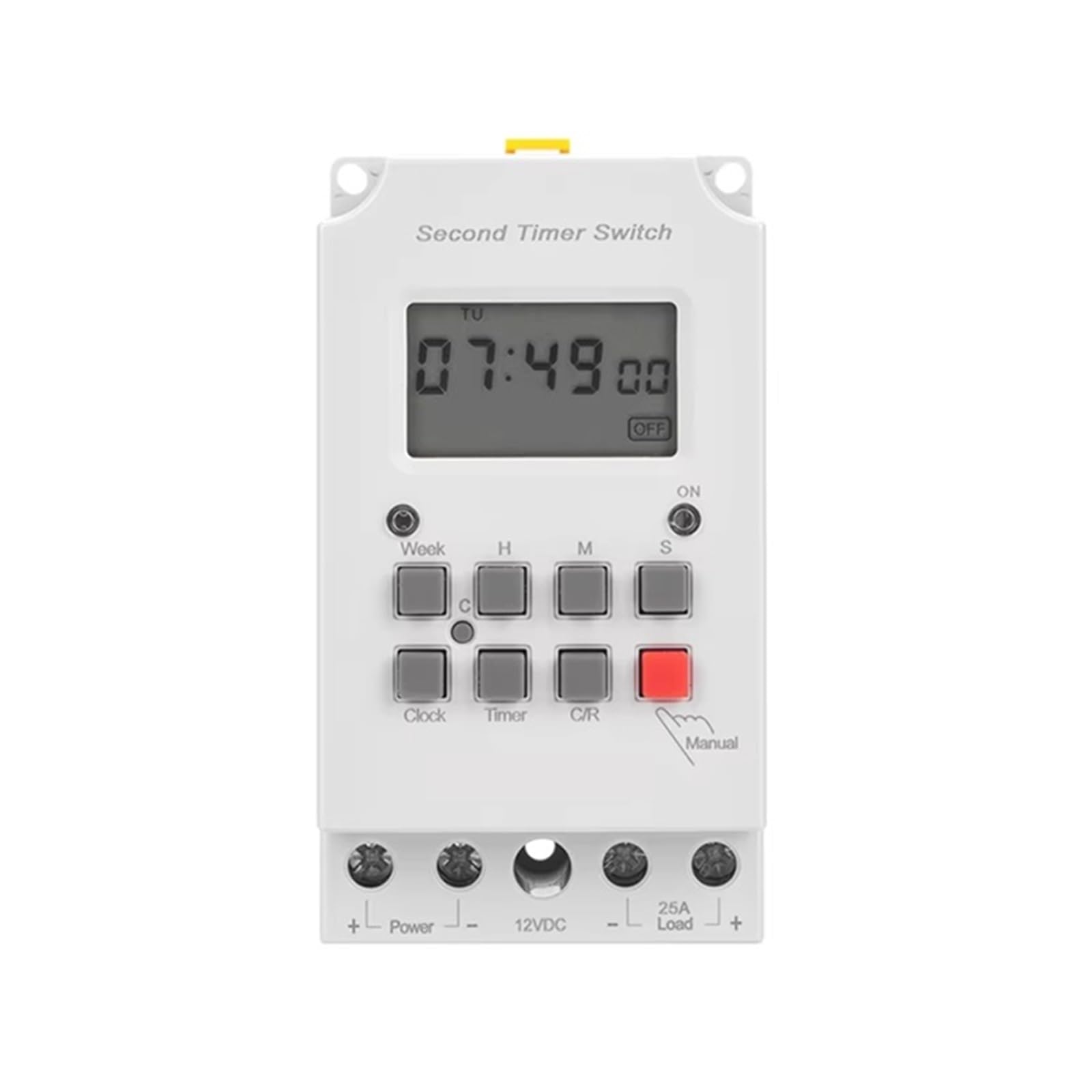 1PCS DC12V 25A Din Rail Timer Switch Programmable Timer Multifunctional Electronic Digital Time Switch MT316S 12VDC