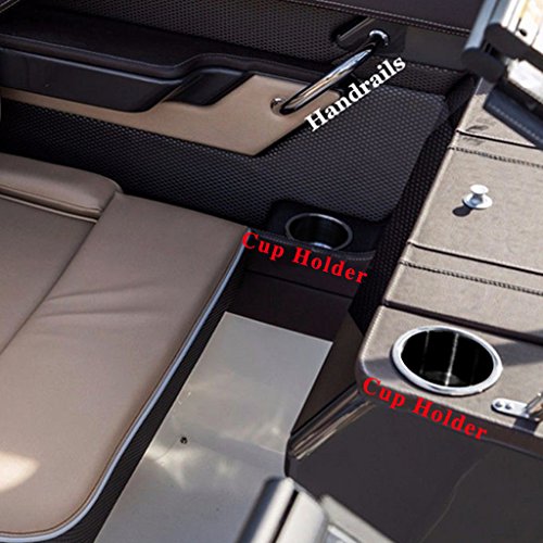 Portavasos plástico negro para auto barco 2 niveles miniatura 2