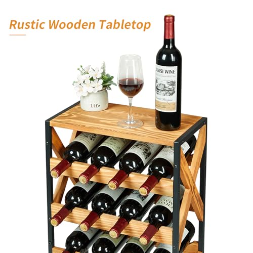 Lumamu XXHJJBZJ 20 Bottle Wine Rack Freestanding Floor thumb #4