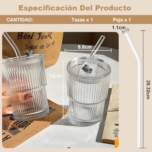 vaso con tapa y popote 14 Imagen adicional