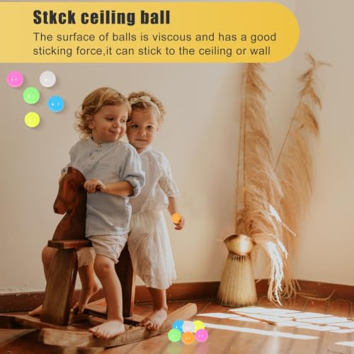 12pc 2.4in Lumi Balls,Dream Ball,Glow in The Dark Sticky Balls that Stick to The Ceiling,Stocking Stuffers,Stress Relievers Stress Toy for Kids and Adults,Elevated Balls,ASMR Cool Stuff for Teens - Image 9