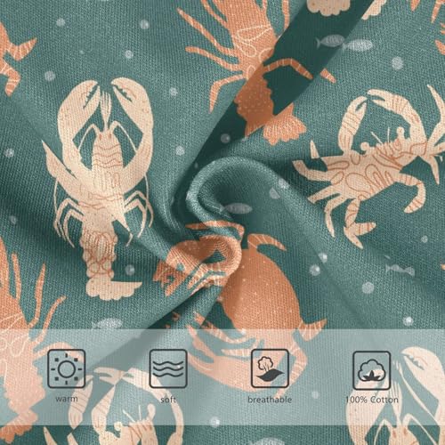 Boys' Underwear Cotton Little Boys Crabs Lobsters Briefs Soft Toddler Underwear 2T-8Y3