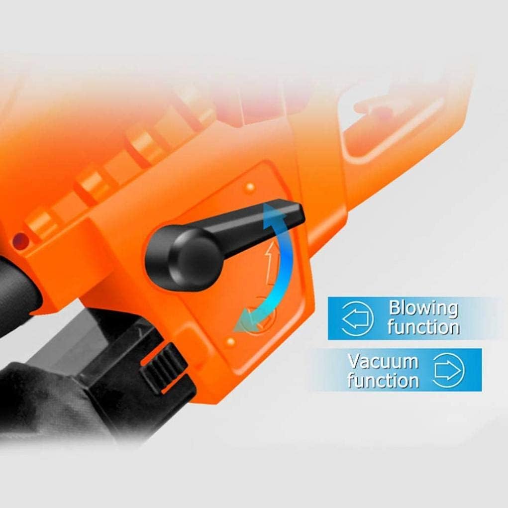 Mini Lightweight Handheld Leaf Blower 2 in 1 Sweeper Vacuum Electric Leaf Blower for Sweeping Snow Blowing Leaf Yellow (Yellow) (Orange)