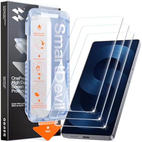 SMARTDEVIL 3er Pack Panzerglas für Samsung Galaxy S25 Ultra HD Displayschutz aus gehärtetem Glas 9H Härte kratzfest blasenfrei einfache Installation hüllenfreundlich