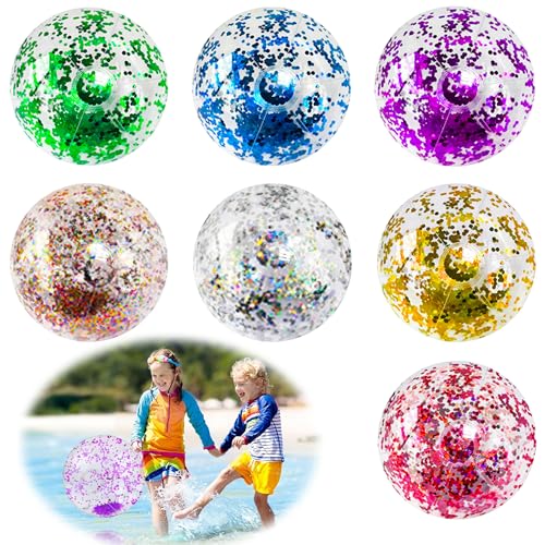 Ballon de plage résistant à la déchirure en lot de 7 pièces transparentes de haute qualité