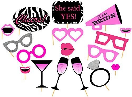 Printable Bachelorette Photo Booth Props, DIY Printable Bridal Shower Photo Booth Props Black Zebra Print and Pink, Hens Party Photobooth Prop, Bride to be - Hens Party Games, Bachelorette Activity