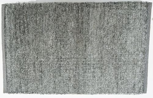 Image of House2Home Feather Cotton Blend Door Mat | 2Pc. Combo | 50x80cm | Side Binding - Available in 8 Colors (Cloud Gray)