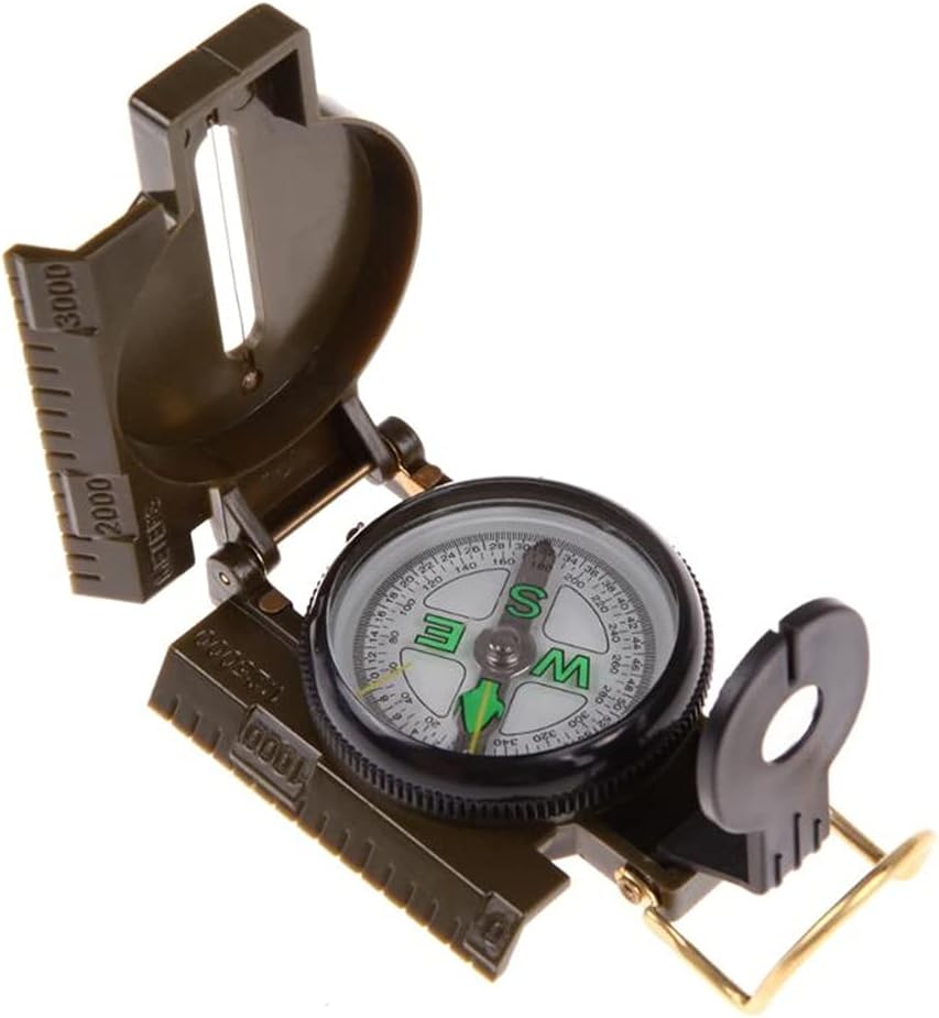Portable Folding Lens Compass Fashion Multifunction Outdoor Lens Compass Boat Compass Dashboard