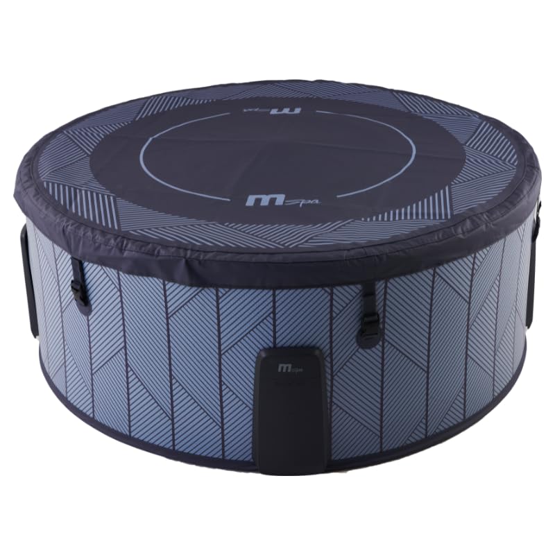 MSpa Spa Semi Rigide 6 Places Tidal Spa extérieur – Bulles massantes 130 Jets – hydrojets – Installation Facile