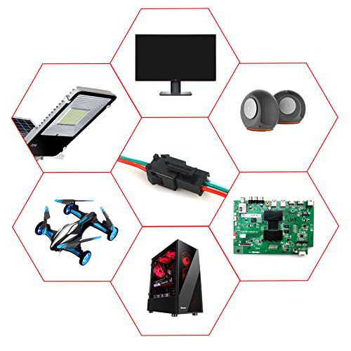 Rgbzone 20Pairs Jst Sm 3Pin Plug Male To Female 15Cm El Wire Cable Connector Adapter For Ws2811 Ws2812B Sk6812 Dream Color Led Strip Light #TOP7