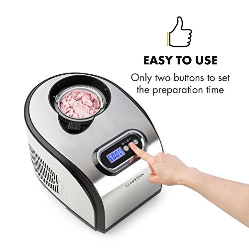 Klarstein Sweet Dreams - Eiscremebereiter, Eis-Maschine, Frozen Yogurt Kompressor, Eis- und Joghurtspezialitäten, 1,5 L… – Bild 5