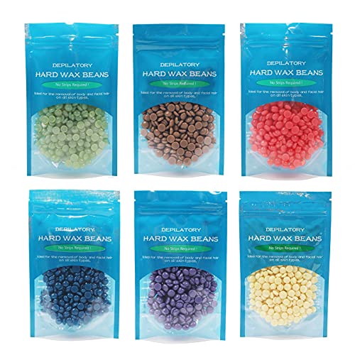 Macddy Hair Removal Set met 6 zakken Wax kralen, geschikt voor bikini's, onderarmen, benen, gezicht, wax kralen met… - Afbeelding 4