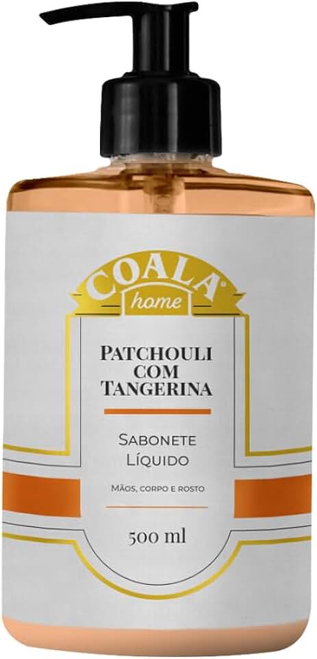 Coala Sabonete Liquido Maos e Corpo Limpa Hidrata Perfuma 500ml Patchouli com Tangerina