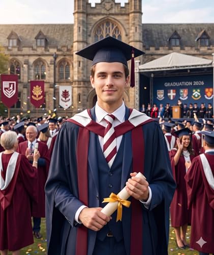 Image of NYFASHION101 Men's Classic Striped Necktie - Premium Woven Two-Tone Tie for Weddings, Graduation, Business & School Colors