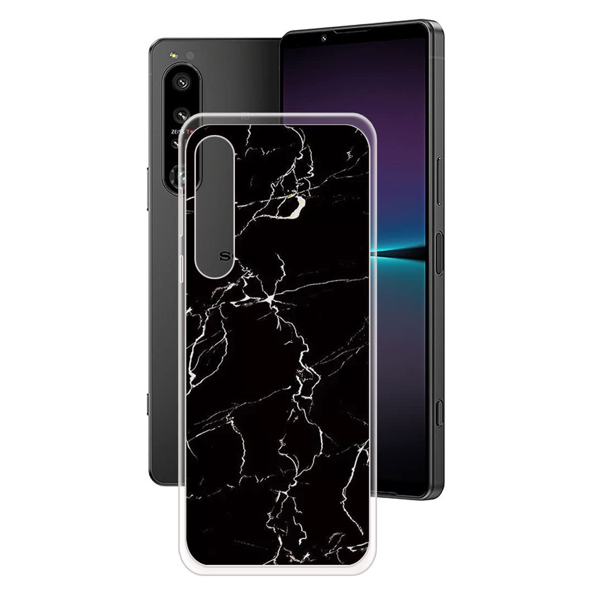 LCEHTOGYE Cover per Sony Xperia 1 V + Pellicola Protettiva