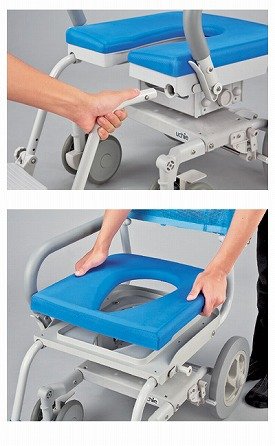 Amazon.co.jp: くるくるチェアーD U型シート KRU-174 (ウチヱ) (入浴