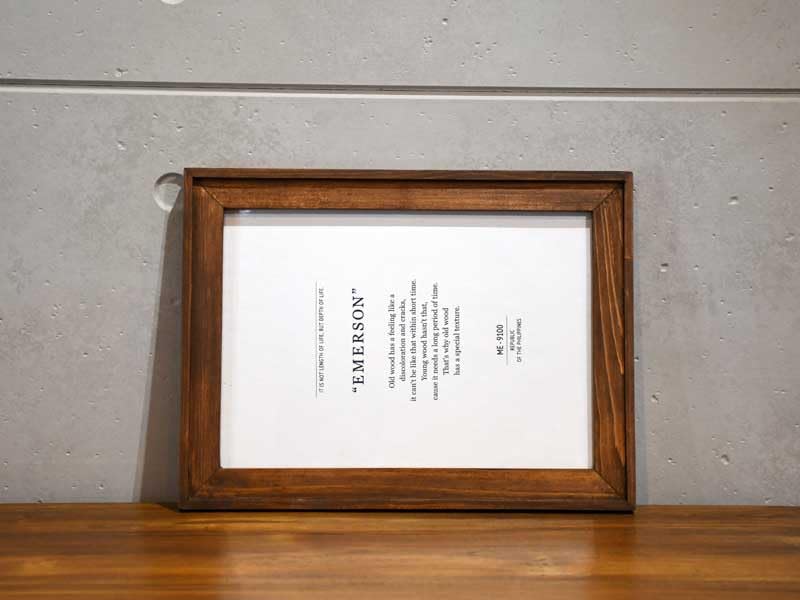 Amazon.co.jp: ウッド フォトフレーム A4 ナチュラル 木製 壁掛け 天然