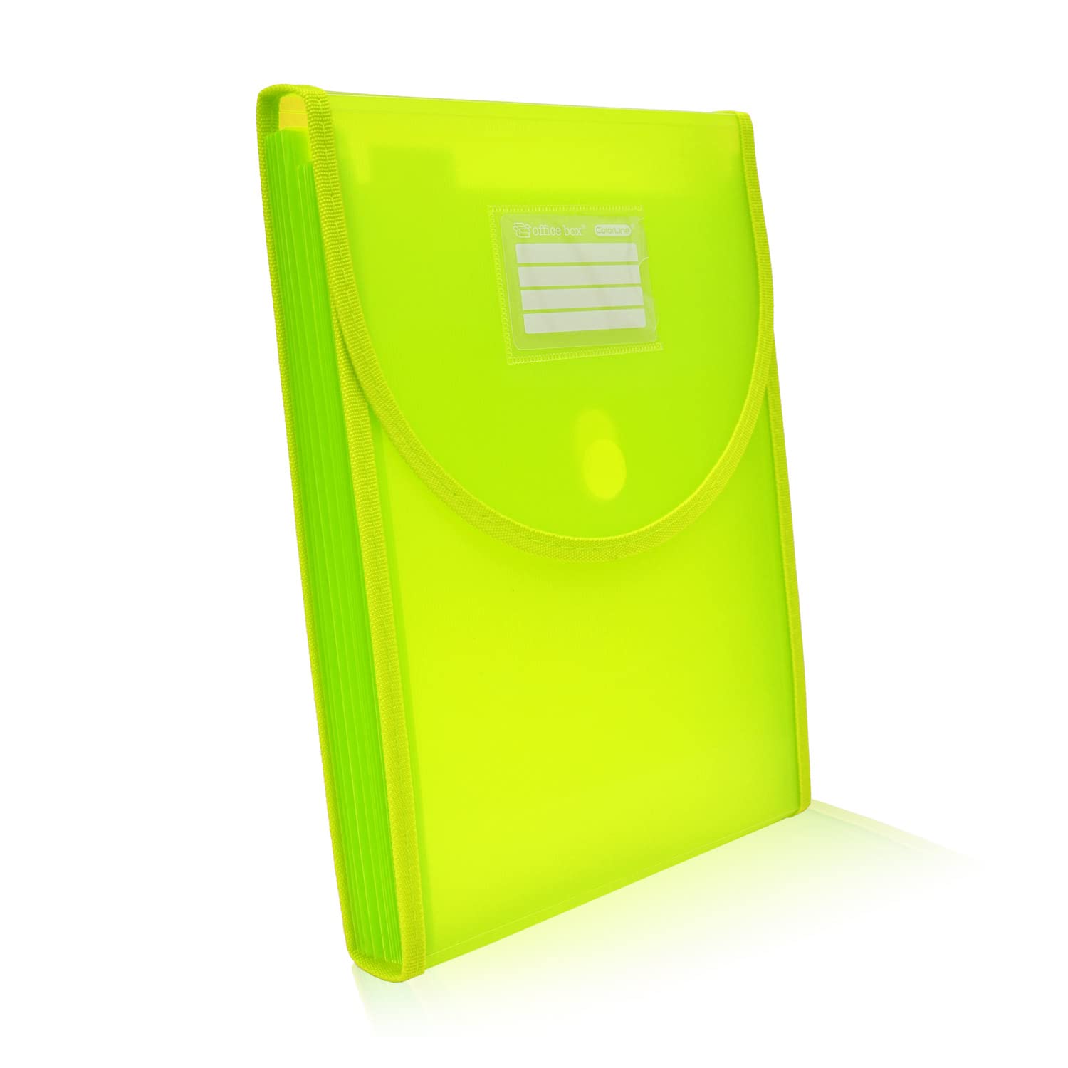 Classeur Vertical 10 Divisions Spécial Sac à Dos – V-Lock + Renforts Tissu – A4 100% Recyclable Office Box
