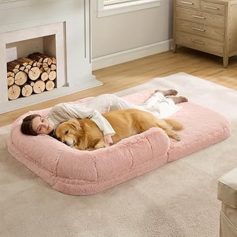 Bedsure Foldable Human Dog Bed Cover