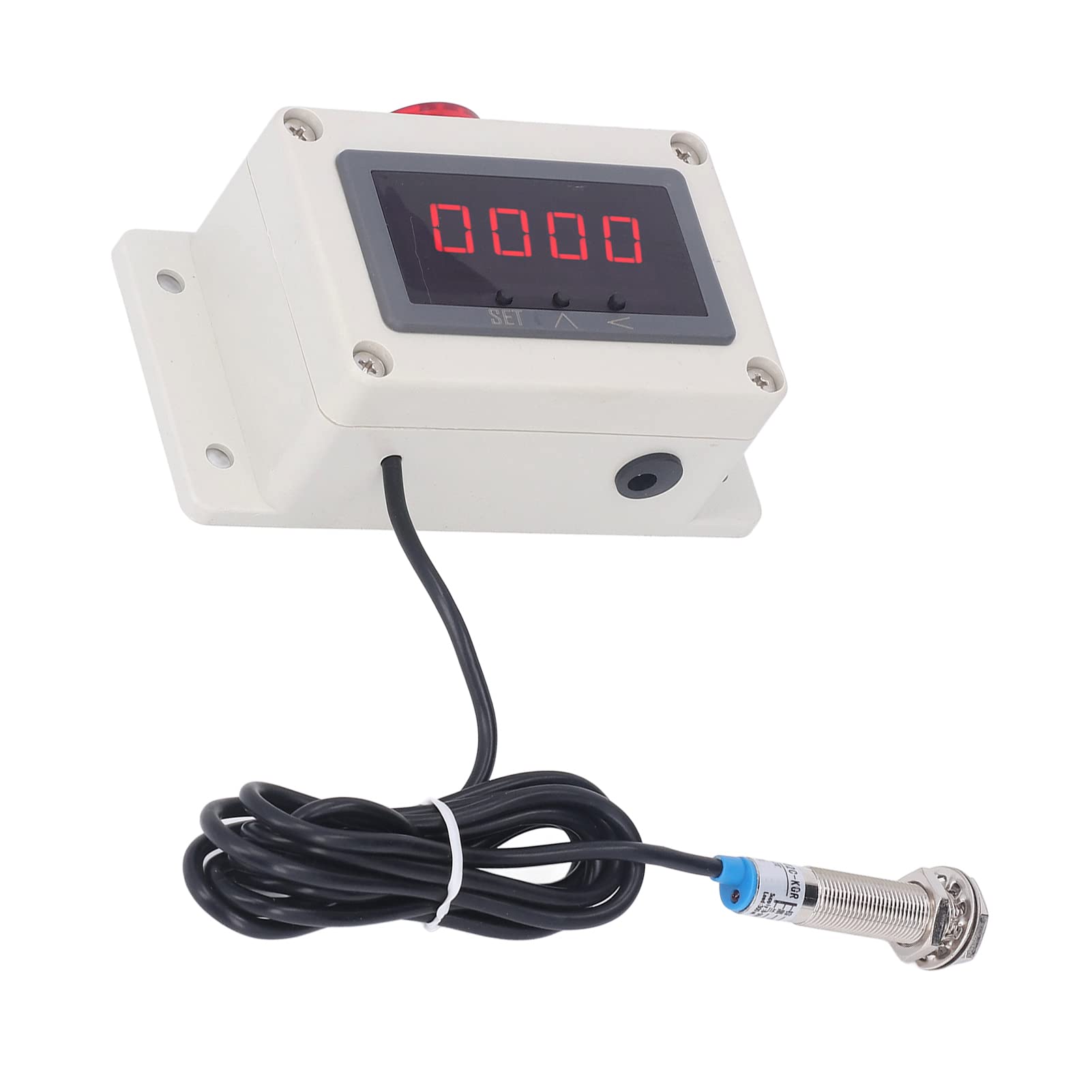 Motor Tachometer 4 Digit Hall Sensor Anti Interference Digital RPM ...