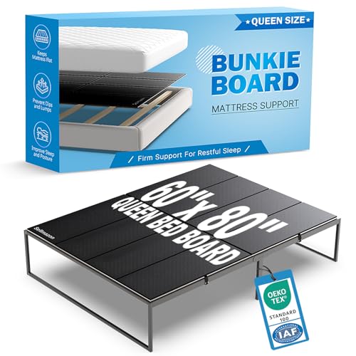 Sellmazon Bunkie Board Queen Size (60x80''), Heavy Duty10mm Bed...