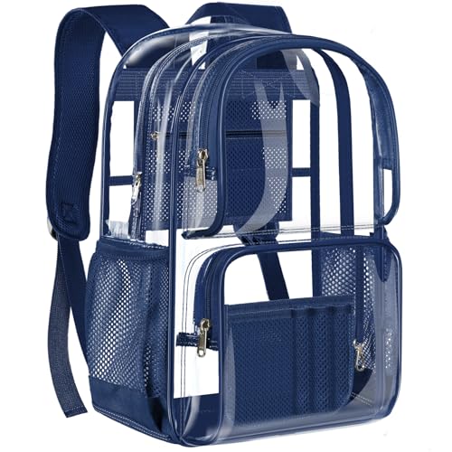 Image of PAMANO Clear Backpack Heavy Duty Transparent See Through Bag for College Work Travel Security