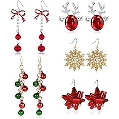 L:5pairs Christmas earrings