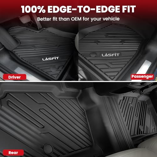 Image of LASFIT Floor Mats for Ford Explorer 6 Seats with Second Row Center Console