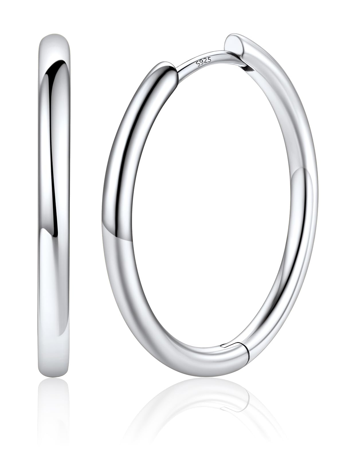 Silvora 14K Gold Plated Huggie Hoop Earrings for Women, Small Gold Hoops