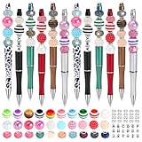 Zifengcer 192Pieces DIY Beaded Pens Kit - Beads beadable Supplies Bulk Diamond Art Pen,Beads for pens Making kit