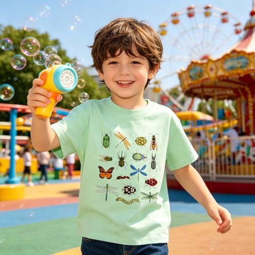 Image of T Shirts for Boys Toddler Girls Dino Types of Dinosaurs Kids Retro Tshirt Kids Summer Tee Tops 2-7 Years