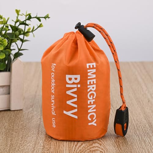 Notfall Schlafsack, Survival Biwaksack Ultraleicht, Erste Hilfe Rettungsdecken Wasserdicht Notfalldecke, Hitzeabweisend Kälteschutz Rettungszelt für Outdoor – Bild 6