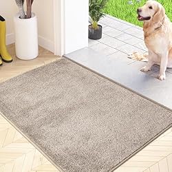 Felpudo Grande FCSDETAIL Alfombra Atrapapolvo, Alfombra Antideslizante Lavable en Lavadora, Felpudo de Entrada con Microfibras Suaves Absorbentes para Perro, Entrada, Puerta y Pasillo