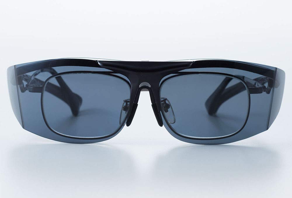 Amazon | 跳ね上げ式オーバーグラス 大型メガネ対応 偏光レンズ