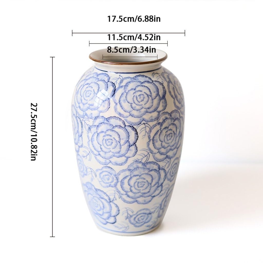 Vasen Wohndeko Wohnzimmer-Blumengefäß, Keramik-Blumenarrangement-Vase, Heimeingang, Tischdekoration