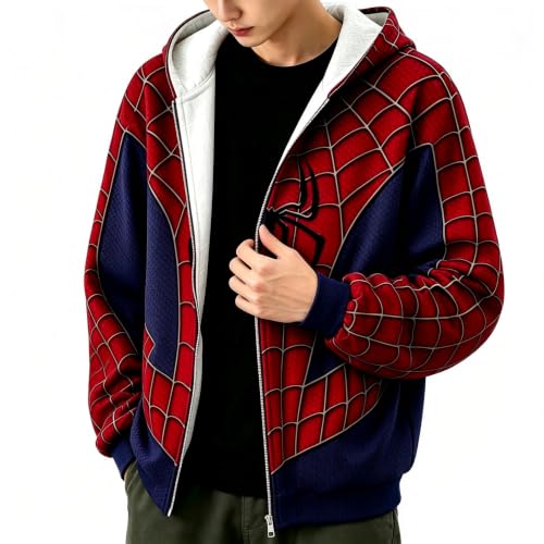 Image of Spider Hoodie for Men/Women Superhero Fan Hooded Jacket Oversized Jumper