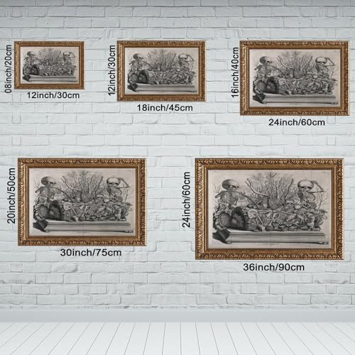 Squelettes fœtaux Frederik Ruysch toile déco bureau unique - 2