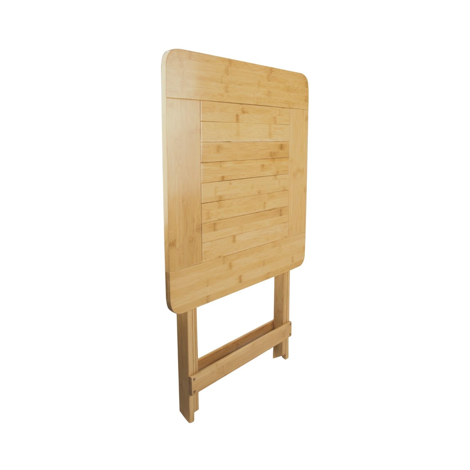 7H SEVEN HOUSE Mesa Plegable de Bambú Barnizada Biano 60x60x75cm 7house