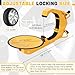DASBET Wheel Lock 2 Pack Tire Boot Lock Adjustable Anti Theft Tire Lock Heavy-Duty Wheel Lock Clamp for Cars, Trucks, SUVs, Campers, RV Trailers