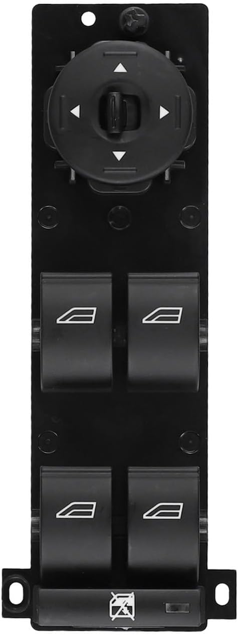 Power Master Window Switch Console 3M5T-14A132-AG Compatible with Focus MK2 2005-2008 and C-MAX 2007-2014 Plastic Metal Construction Easy Installation Black