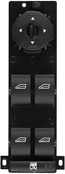 Power Master Window Switch Console 3M5T-14A132-AG Compatible with Focus MK2 2005-2008 and C-MAX 2007-2014 Plastic Metal Construction Easy Installation Black