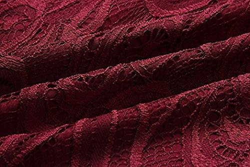 Womens Elegant Amazon Ladies Long Full Roll Sleeve V Neck Lace Casual Silk Chiffon Tops Blouses Shirts Under 20 Wine Red XXX-Large Size