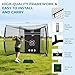 10x8 ft Golf Practice Hitting Net Cage Enclosure - Heavy-Duty Construction for Long-Lasting Practice, Impact Screen, Blank Simulator Screen, or Classic Net for Indoor/Outdoor Backyard Practice