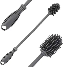 Kit 2 Escovas Silicone Para Lavar Garrafas Mamadeiras Copos Jarras e Taças ORIGINAL