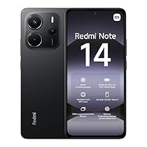 XIAOMI Smartphone Redmi Note 14, 8+128GB, Sistema fotografico con AI da 108MP, batteria da 5500mAh, display Eye-Care da 120Hz, funzionalità AI (caricabatterie non incluso), Nero