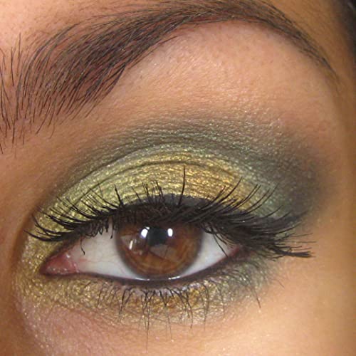 Carmela Baked Eyeshadow Palette - Highly-Pigmented Shimmer Eyeshadow, Weightless Powder Formula, Silky Smooth Texture, Long-Lasting Wear (Light Green) #TOP2